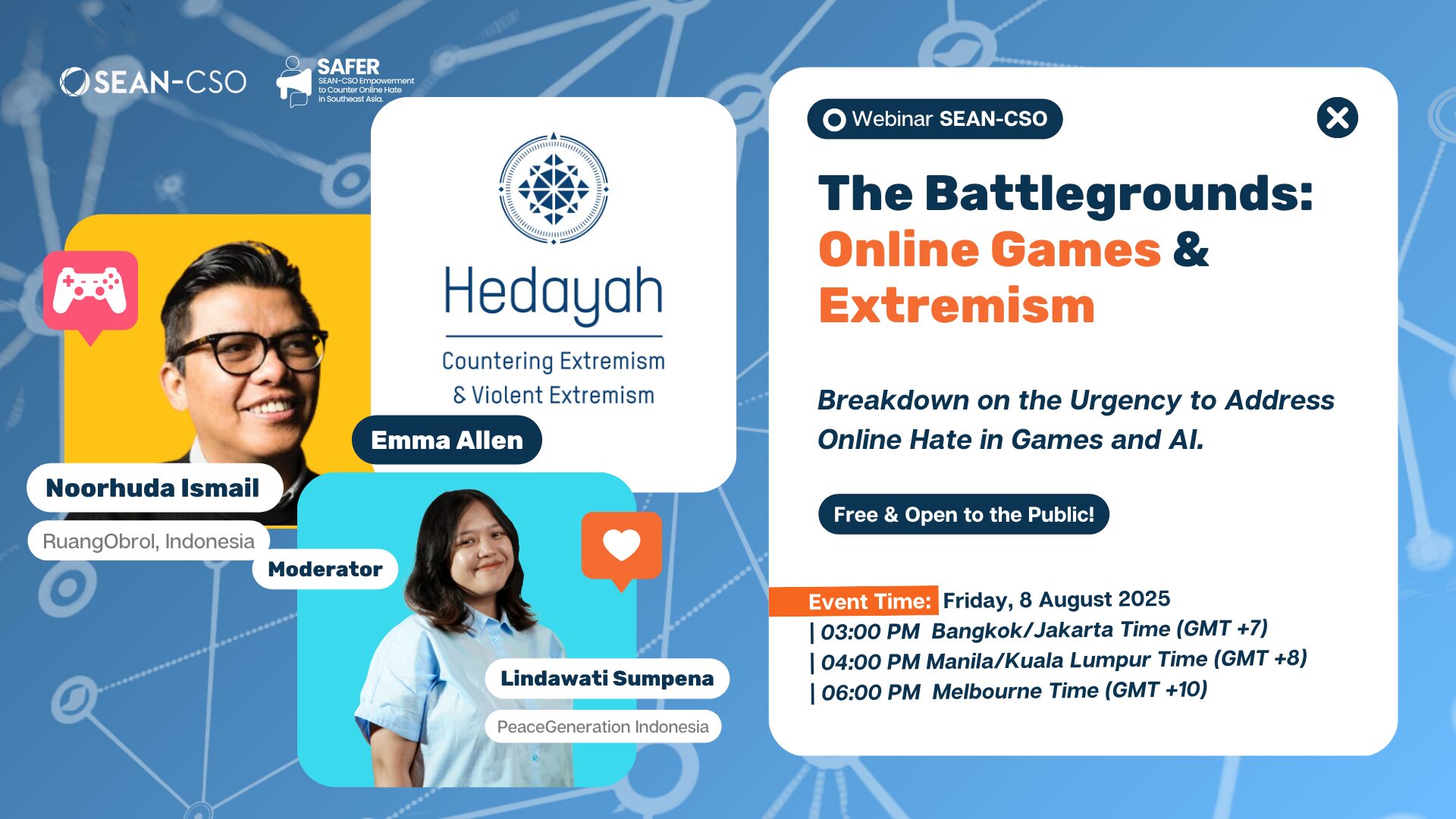 [SEAN-CSO Webinar] The Battlegrounds: Online Games & Extremism